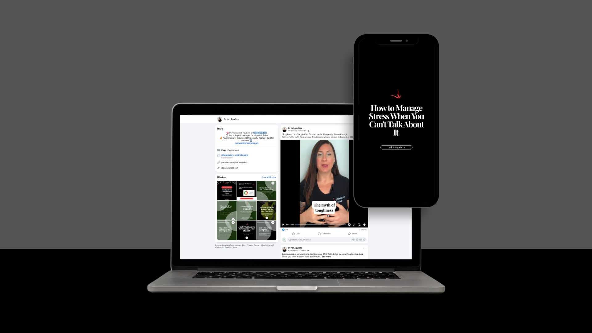 Dr Kat Aguilera (Resilience Rises) — project by Psyche Creative